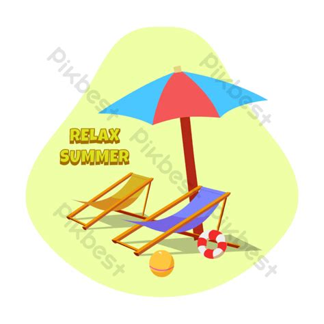 Relax Illustration Vector Of Summer Day Png Images Eps Free Download