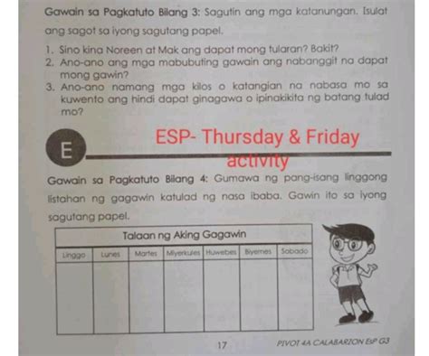 Gawain Sa Pagkatuto Bilang 3 Sagutin Ang Studyx