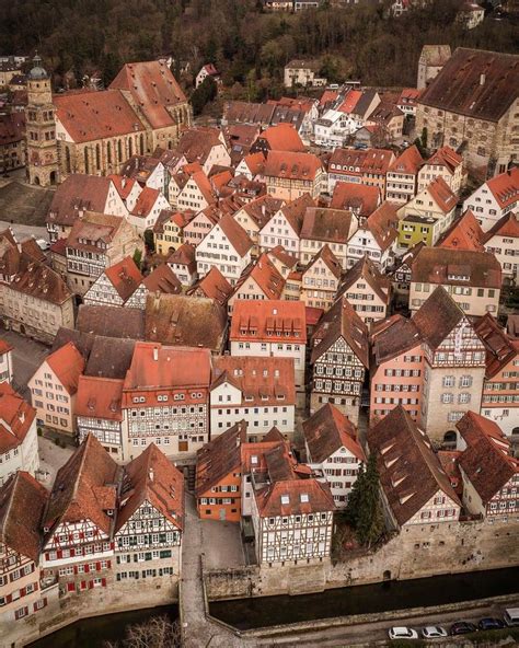 Schwäbisch Hall Baden Württemberg Aerial view Places to go Urban