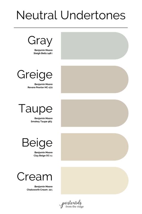 Beige Color Chart