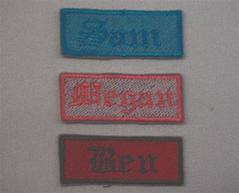 Embroidered Badges | Name Badges | C & M Designs