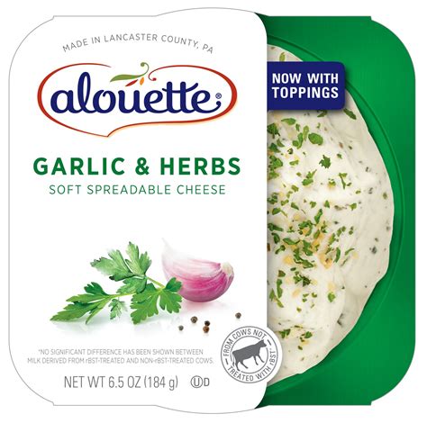 Alouette Garlic & Herbs Soft Spreadable Cheese 6.5 oz - Cheese Lover ...