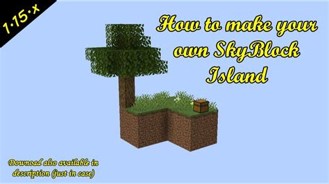 How To Make My Own Skyblock In Minecraft Youtube