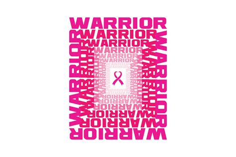 Warrior Breast Cancer Word Art Png Graphic By Trendysvgfiles · Creative