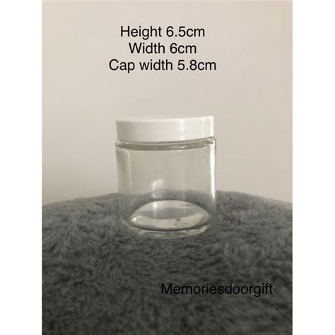 30pcs 100 Ml Glass Jar With Plastic Cap Shopee Malaysia