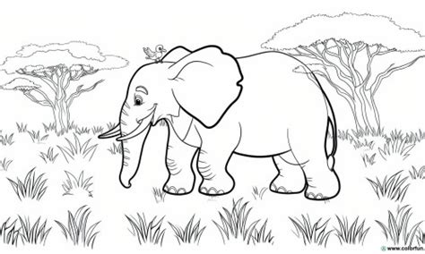 Coloriage D Un L Phant Sauvage T L Charger Ou Imprimer Gratuitement