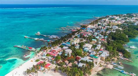 Caribbean Photo Of The Week High Above San Pedro Town Belize