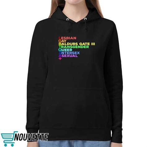 Lesbian Gay Baldurs Gate Transgender Queer Intersex Asexual Shirt