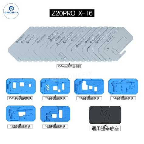 Mijing Z20 Pro iPhone X-16 Pro Max Middle Frame Reballing Platform