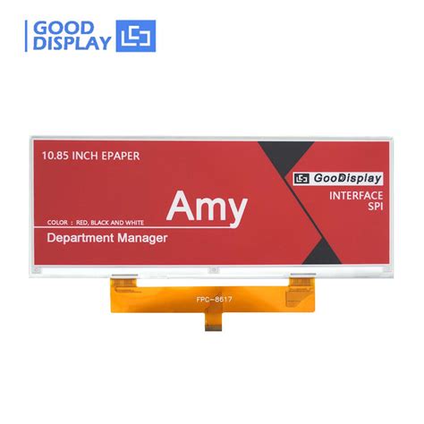 E Ink Technology 10 85 Inch Large EPaper Red Tri Color Narrow E Ink