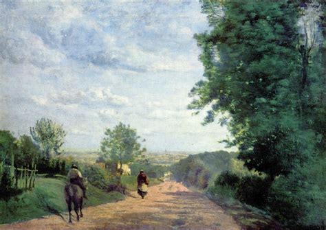 Le Chemin de Sèvres. Vue de Paris by Jean-Baptiste-Camille Corot | USEUM