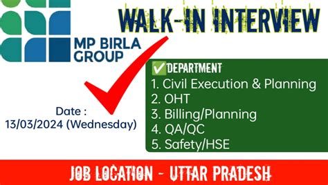 MP Brial Group Jobs Walk In Interview 13th March 2024 Location