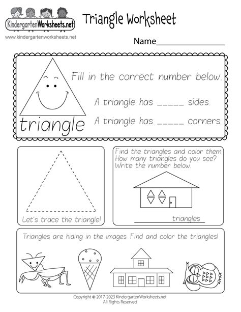 Triangle Worksheet Free Printable Digital And Pdf Worksheets Library