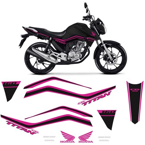 Kit Adesivos Tanque Moto Honda Cg Titan At Shopee Brasil