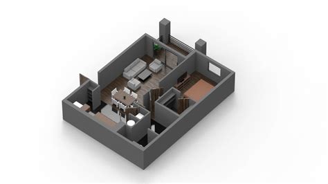 Artstation 3d Floor Plan Apartment