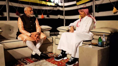 Pm Modi Holds Wonderful Meeting With Qatari Counterpart After