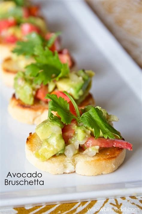 Avocado Bruschetta Yellow Bliss Road