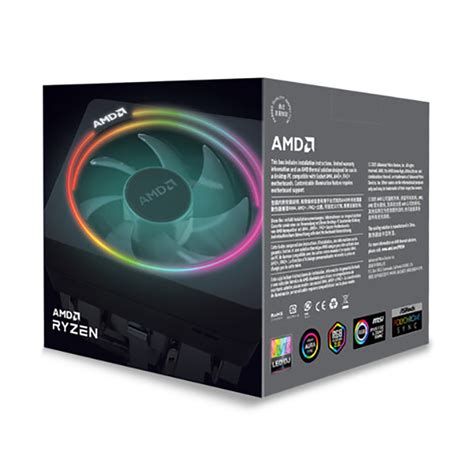 AMD Wraith Prism LED RGB Cooler Fan For Ryzen 2700X 3700X