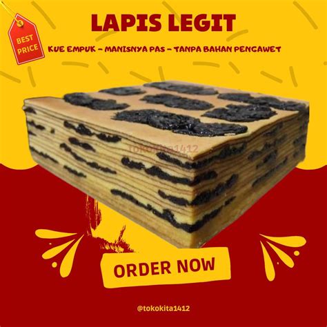 Jual Kue Lapis Legit Plum Full Atas Dalam Wisman Super 20 X 20 Halal