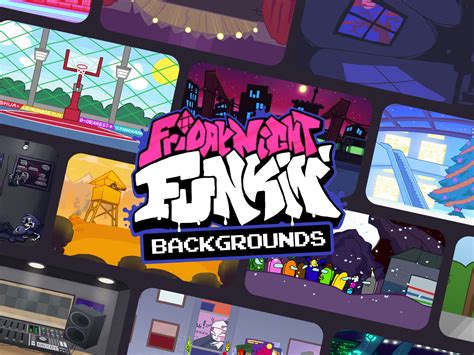 Cool Friday Night Funkin' Stage Backgrounds for Zoom - FNF Weeks & Mod Backgrounds