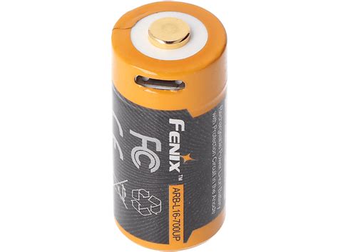 FENIX ARB L16 700UP geschützter Li Ion Akku 16340 RC123A Li Ion