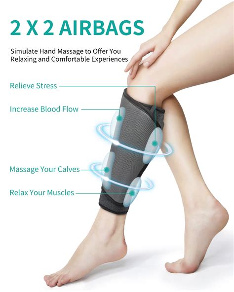 Nekteck Air Compression Leg Massager For Circulation And Relaxation Calf Massager With Handheld