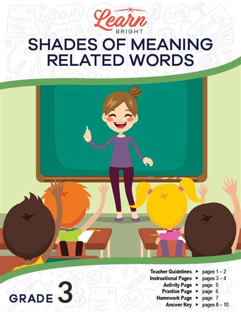 Shades Of Meaning Related Words Free Pdf Download Learn Bright