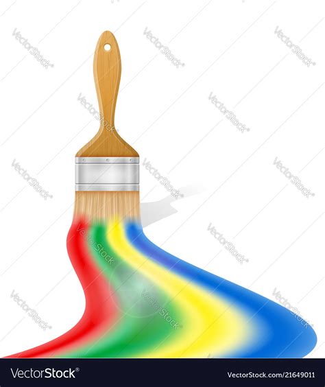 Art creative paint brush concept Royalty Free Vector Image