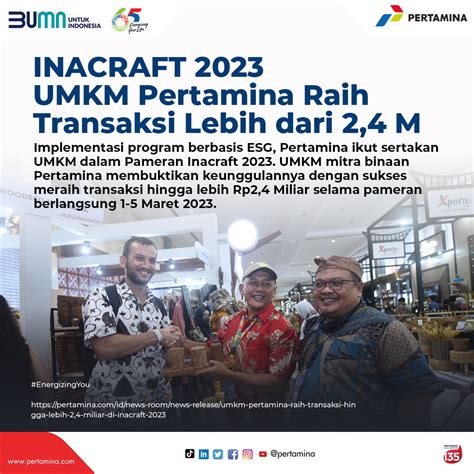 PERTAMINA On Twitter Produk UMKM Pertamina Makin Diminati Sukses