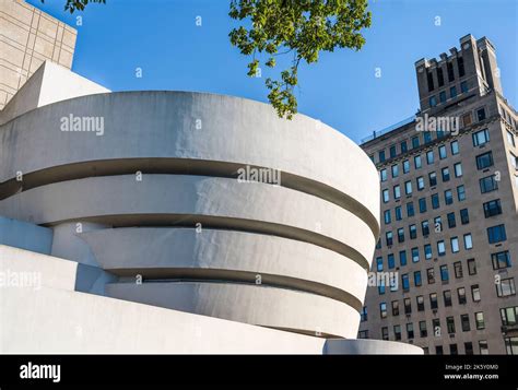 Exterior Of Solomon R Guggenheim Museum Contemporary Art Museum