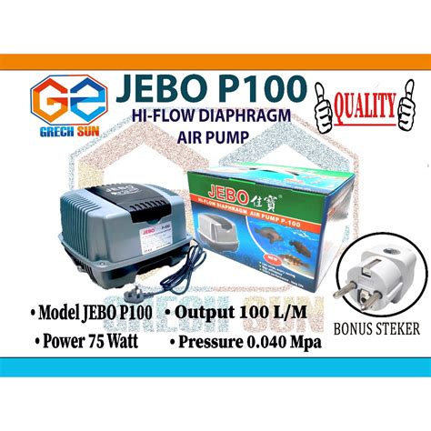 Jual Jebo P Aerator Pompa Udara Kolam Aquarium Air Pump Blower