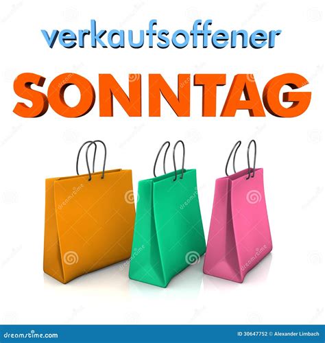 Shopping Bags Sunday Opening Stock Photography - Image: 30647752