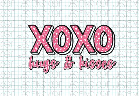 XOXO Hugs & Kisses Graphic by designscor · Creative Fabrica