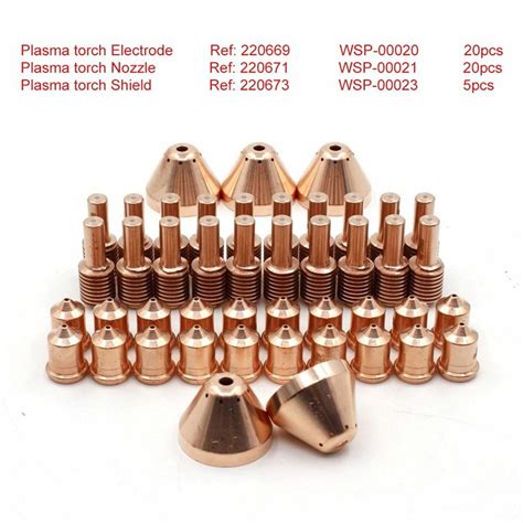 Pcs Plasma Electrode Nozzle For Cutter Torch