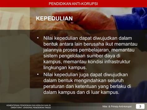 Ppt Nilai Dan Prinsip Anti Korupsi Pptx