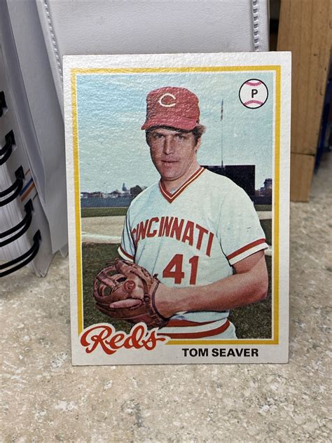 Topps Tom Seaver Cincinnati Reds Nrmt Baseball Card Ebay