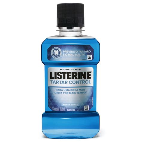 Melhor Enxaguante Bucal Para Tártaro - Enxaguante Bucal Listerine Anti Tártaro Control 250ml