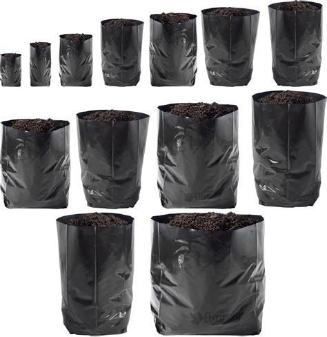 Elixir Gardens Hadopots Polythene Plant Pots Available Sizes 0 5L 1L