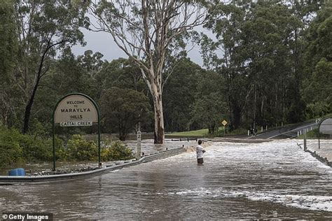 Thousands Of Residents Near A Swollen River In Sydneys Northwest Are