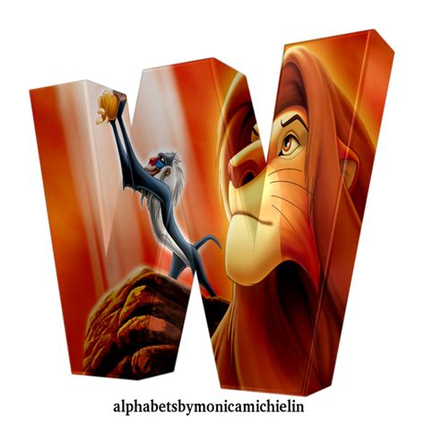 Monica Michielin Alphabets Lion King Alphabet And Icons Png