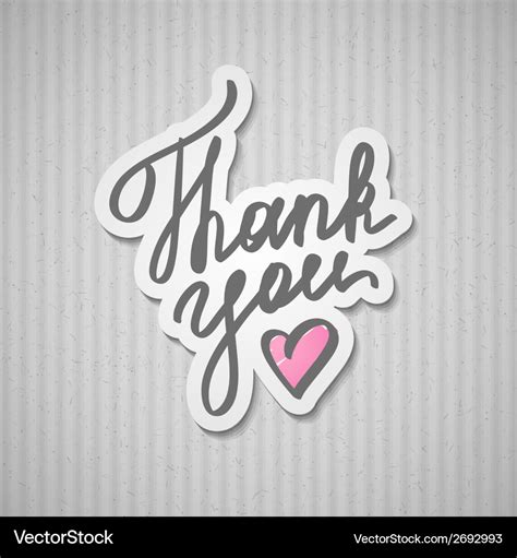 Thank You Royalty Free Vector Image Vectorstock