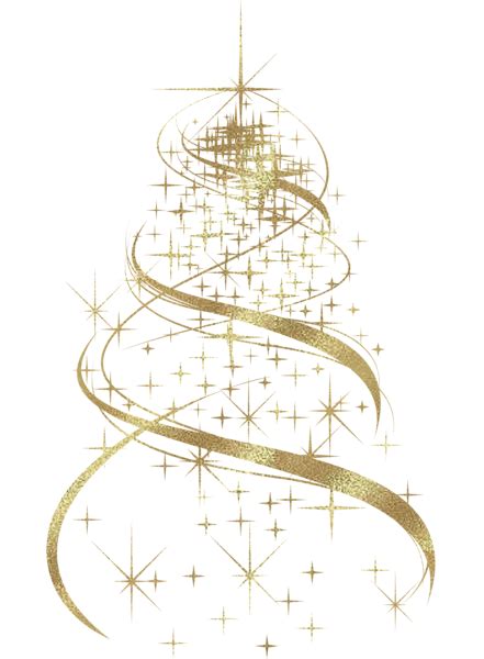 Transparent Golden Christmas Tree Decoration PNG Clipart | Gallery ...