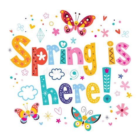 Spring Is Here Clipart