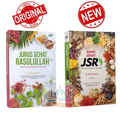 Jual Paket Buku Resep Sehat JSR Jurus Sehat Rasulullah Dr Zaidul