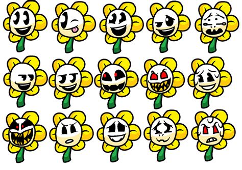 Floweys Emotions By The Smileyy On Deviantart