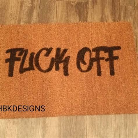 Fuck Off Doormat Etsy