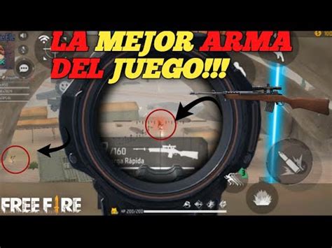 FREE FIRE UNA PARTIDA INTENSA CON LA MEJOR ARMA DEL JUEGO