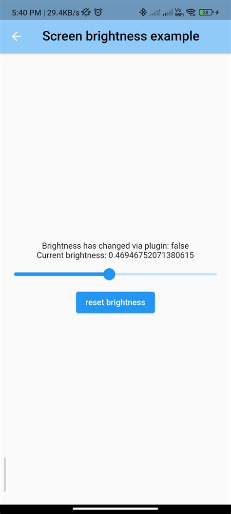 Implementing Screen Brightness Control In Flutter Using The Screen