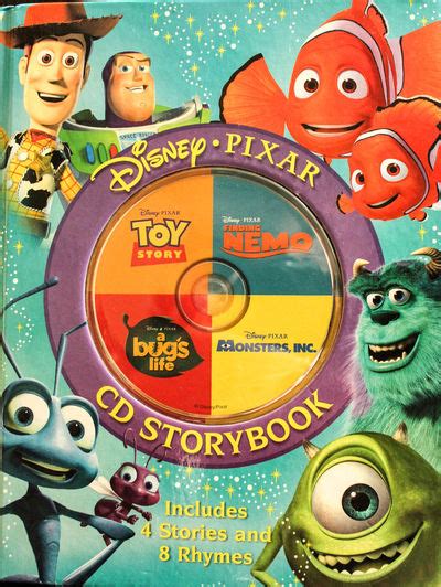 BIBLIO Disney Pixar CD Storybook Finding Nemo Monsters Inc A Bug