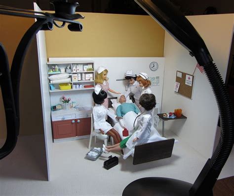 Barbie Dollhouse Hospital Room Diorama